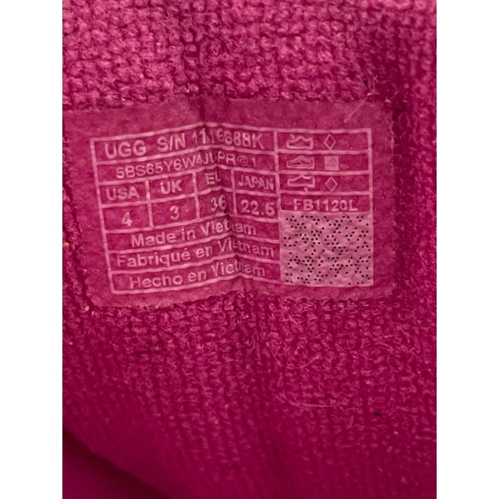 UGG Glitter Pink Slide Sandals Big Kids Size 4 1116688K - Picture 11 of 11